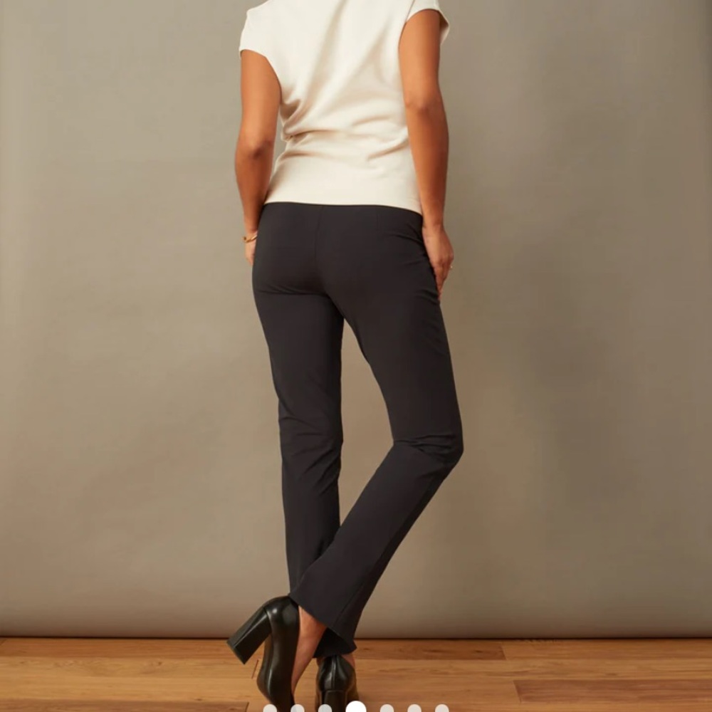 Aday Slim Split Straight Up Pants - Picture 3 of 8